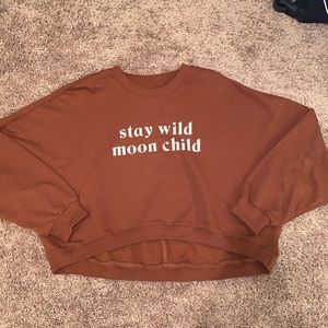 Cropped sweatshirt